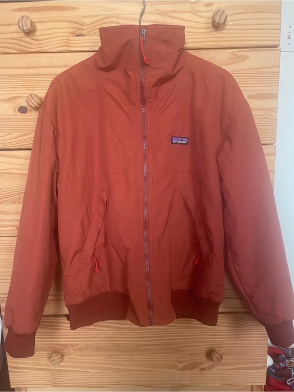 Patagonia Rust Orange Bomber Jacket